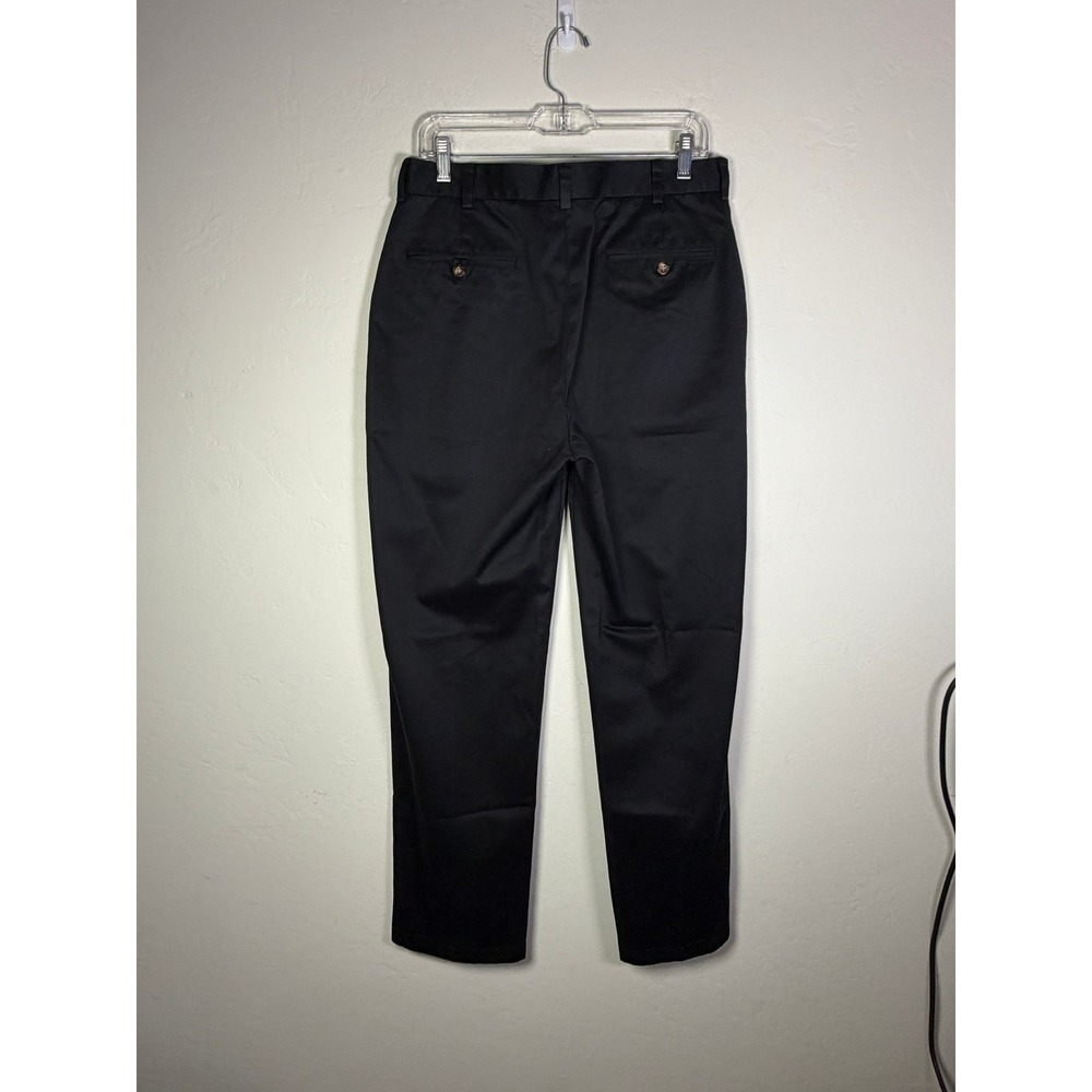Jos. A. Bank Traveler's Collection Mens 32x32 Black Tailored Fit Chino Pants - Picture 2 of 7